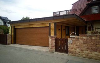 Holzgarage-Fassadenverkleidung
